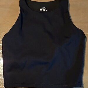 Black Rash Guard Top High Neck
